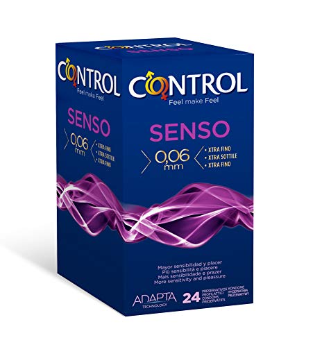 Control Senso Profilattici Sottili in Box da 24 Preservativi, Standard