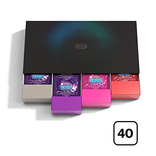 Durex Fun Explosion Kit di Preservativi Assortiti, 40 Pezzi