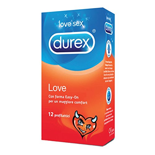 Durex Love Preservativi Comfort Facili da Indossare, 12 Profilattici