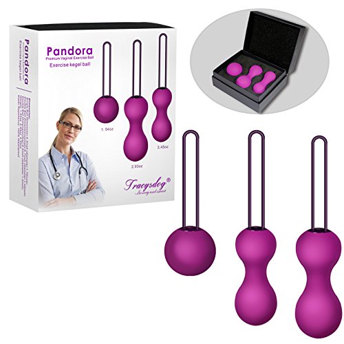 Kegel Palline Set di 3 Vaginali Ben Wa Balls Pesi Dispositivo di Controllo Della Cescica Terapeutica e Allenamento Muscolare al Pelvico per la Femmina